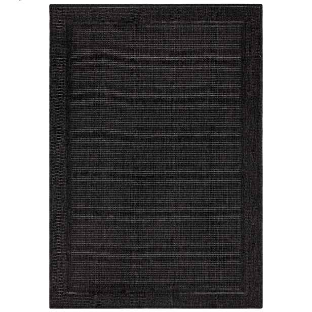 Kusový koberec Aruba Alfresco Weave Charcoal – na ven i na doma, 80x150, černá, chodba / předsíň, Flair Rugs