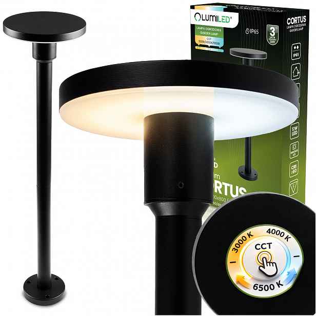 Zahradní stojící venkovní Led lampa 80 cm IP65 12W Cct 1140lm Sloup