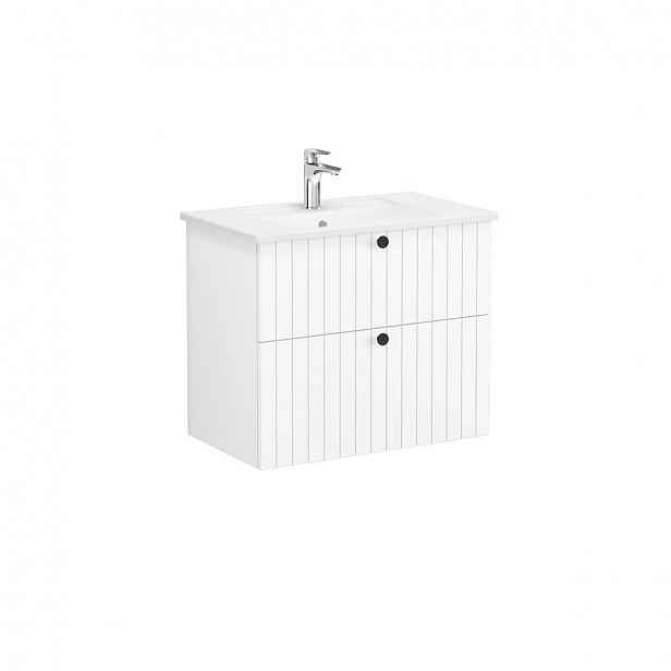 Koupelnová skříňka s umyvadlem Vitra Root 80x67x46 cm bílá mat ROOTG80WINTS