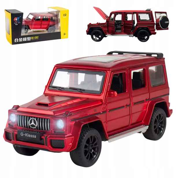 Krabička Autíčko pro děti, model auta Mercedes G63 1:32