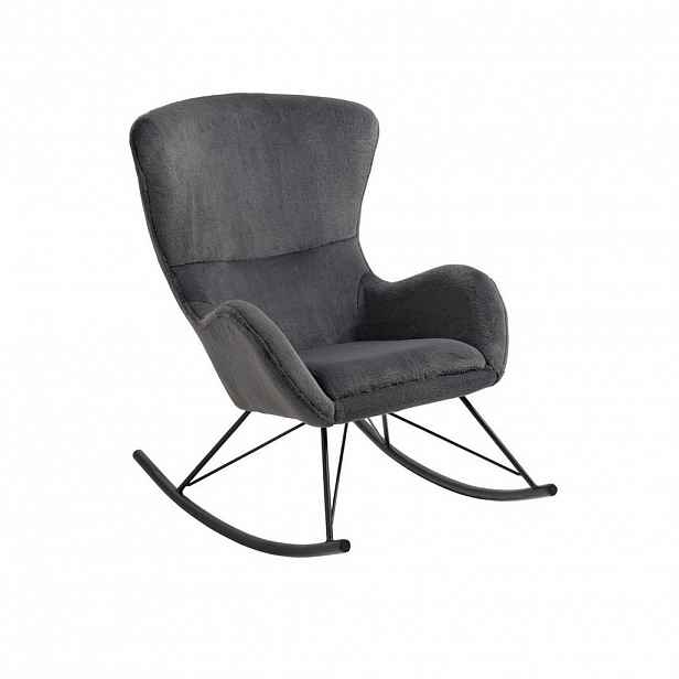 Livetastic HOUPACÍ ŽIDLE, textil, černá, tmavě šedá