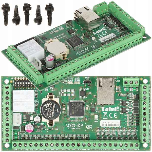 Modul kontroléru přístupového průchodu Satel ACCO-KP2 pro podporu čteček karet