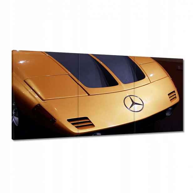 Obrazy 120x60 Žlutý sportovní Mercedes