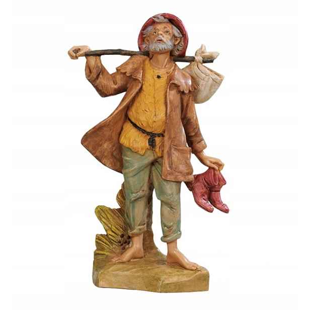Putovník s botami pro postavy o výšce 19 Cm – Originální Figura Firmy Fontanini