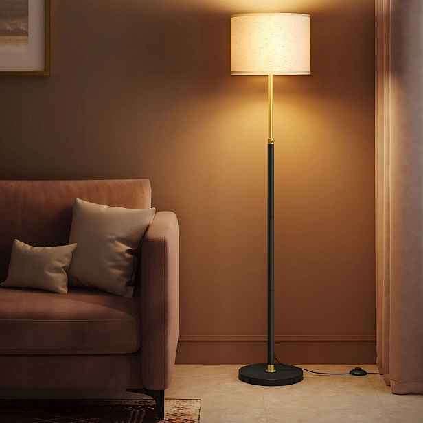 Stojací podlahová lampa Songmics 170 cm béžová, nastavitelná, E27