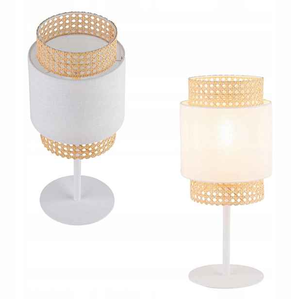 Stolní lampa Boho bílá ratanová 6565 Tk Lighting