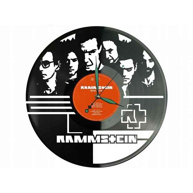Rammstein Dárek Originální dekorace do domu Hodiny z vinylové desky
