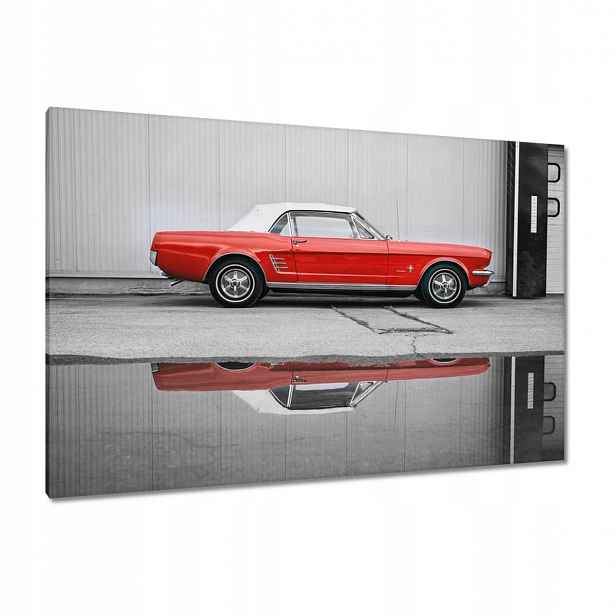Obrazy 120x80 Červený Ford Mustang Usa