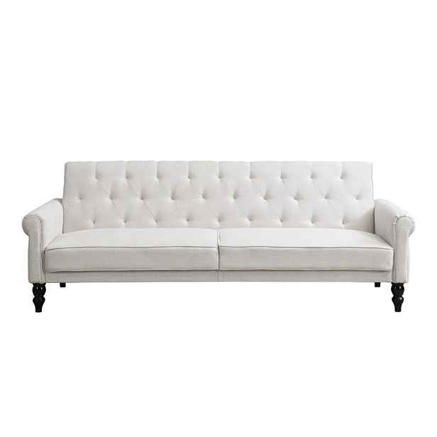 Krémová polohovací/rozkládací pohovka 222 cm Tyne – Støraa