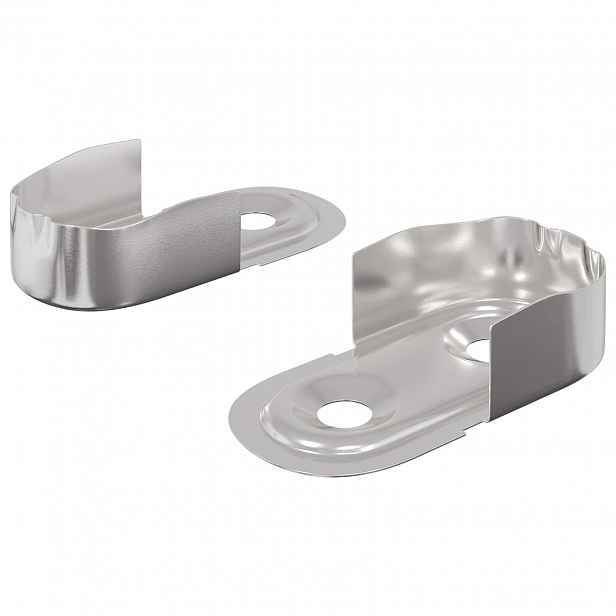 vidaXL Konzole na šatní tyč 2 ks Bílý zinek 40 x 18 x 10 mm Železo
