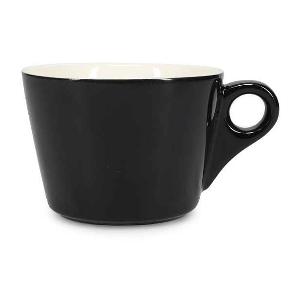 Černý porcelánový šálek na latte 280 ml Barista – BonBistro