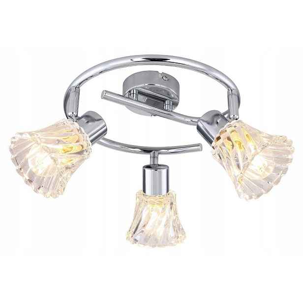 Chromová spotová lampa Hestia do obývacího pokoje Rabalux