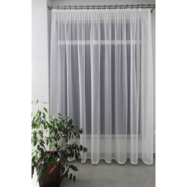 Mg Záclona Rimmon Ecru 300x250 cm Hotová s páskou šitá polský
