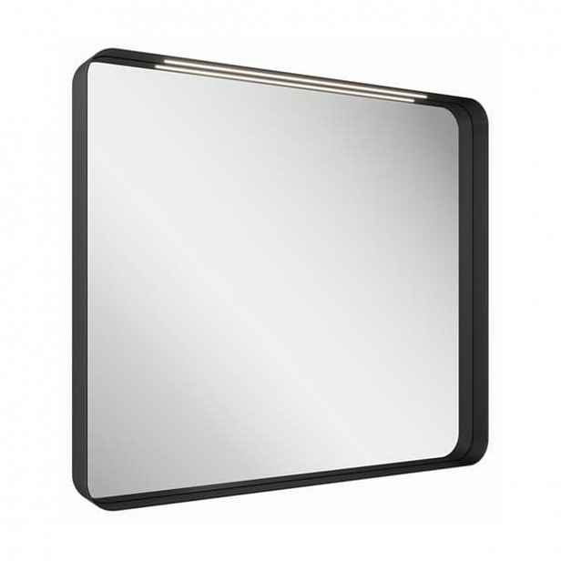 Zrcadlo bez vypínače Ravak Strip 50x70,6 cm černá X000001569