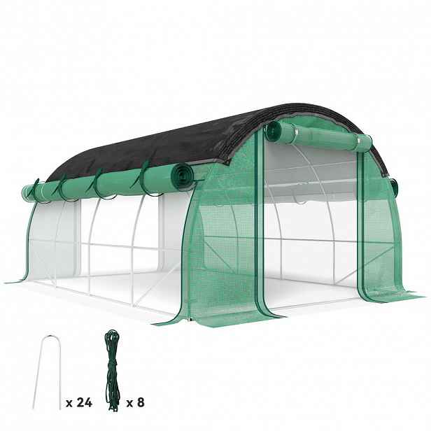 Outsunny FOLIOVÝ TUNEL, 400L x 300B x 198H cm