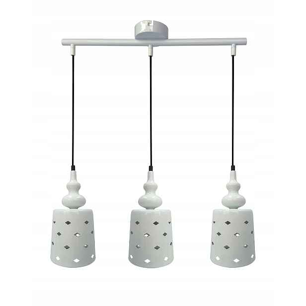 Stropní svítidlo bílé 3X60W E27 Hamp Candellux