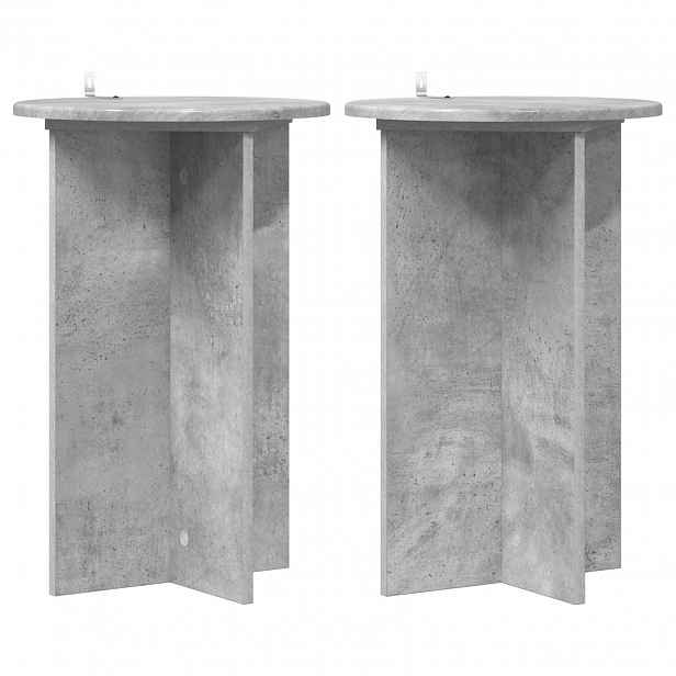 vidaXL Stojan na rostliny 2 ks Betonově šedá Ø40 x 60 cm