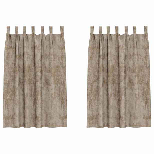 vidaXL Sametové závěsy 2 ks champagne 175 x 140 cm samet