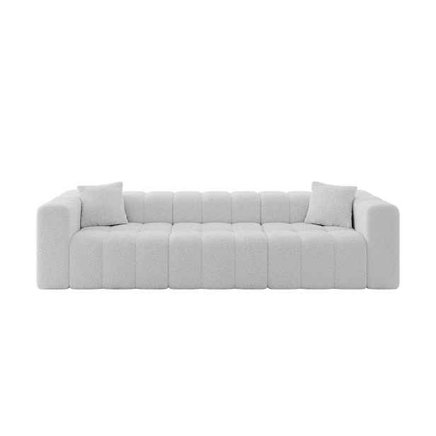 ALTDECOR POHOVKA 3-MÍSTNÁ DONY-3 315x90x71 cm Světle šedá Buklé