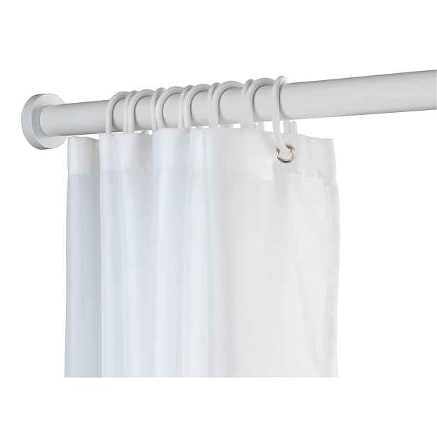 Bílá teleskopická tyč do koupelny Wenko Luz, délka 70-115 cm