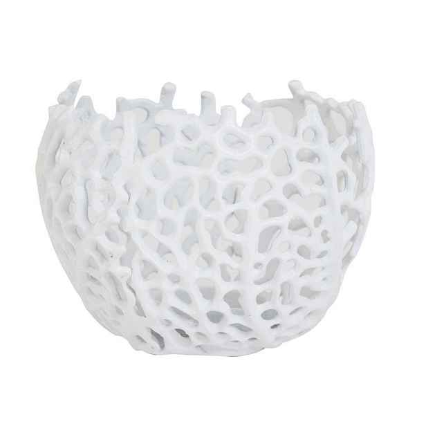 Bílý kovový svícen na čajovou svíčku Sabela - Ø 12*10cm Light & Living