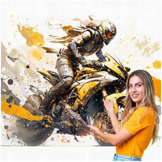 Fototapeta 3D Pro Mládež Auto Motocykl 196x260 DMSM09F