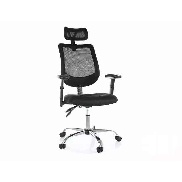 Kancelářská otočná židle Q-118R černá židle Sig