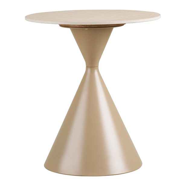 Kulatý odkládací stolek s keramickou deskou ø 50 cm Annecy – House Nordic