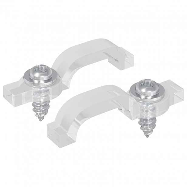 vidaXL LED pásek spony 23,8 mm 2 ks Transparentní Plast a železo