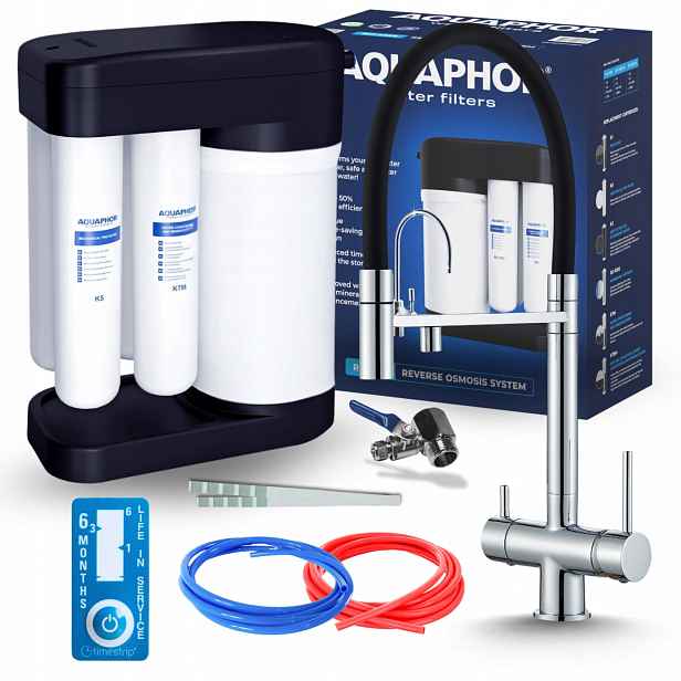 Kuchyňská Baterie S Vytahovací Sprškou, Chrom A Vodní Filtr Aquaphor Morion