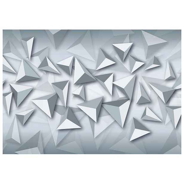Fototapeta Geometrie 3D Abstrakce Minimalismus bílá Šedá 520x318 lepidlo