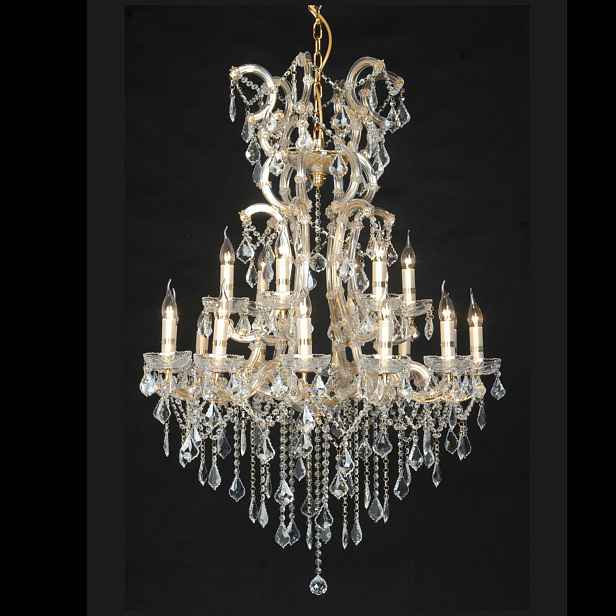 Křišťálový lustr Cora - Ø 85*120/230 cm 18x E14/40W Clayre & Eef