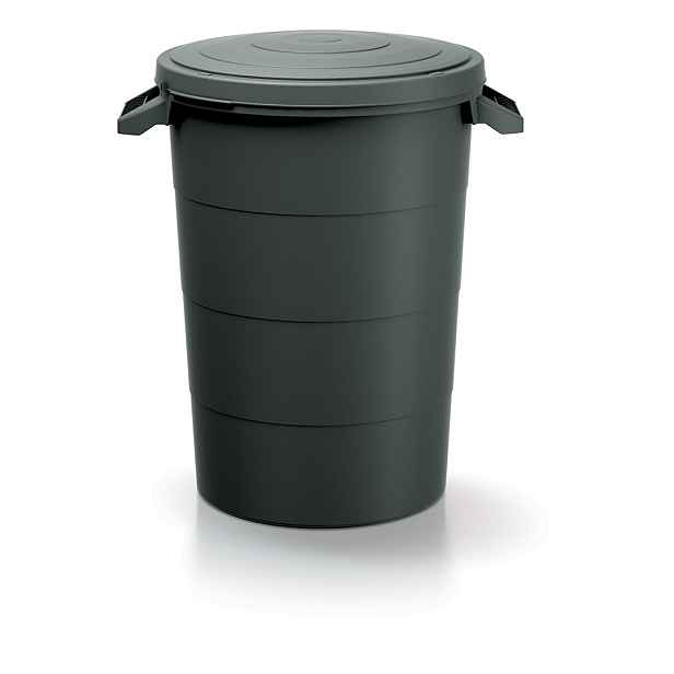 Prosperplast Plastová nádoba s úchyty Smooth II černá, varianta 160 l