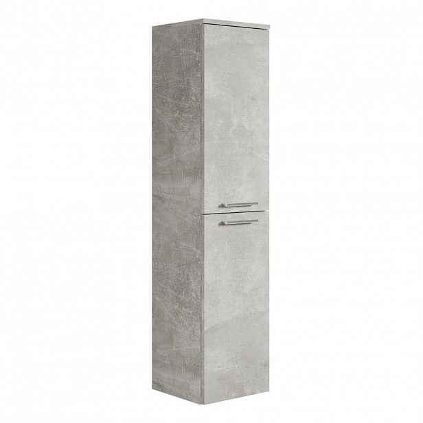 Badplaats KOUPELNOVÁ SKŘÍŇKA Saturnus se 2 dveřmi betonově šedá - 35 x 35 x 130 cm