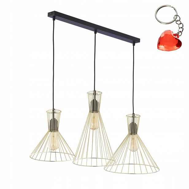 Závěsná lampa Sahara 3xE27 Nastavitelná výška 150 cm Kov Tk Lighting