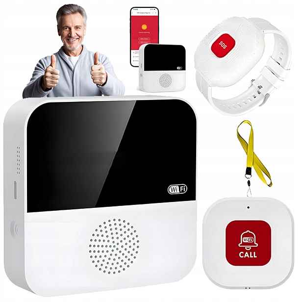 Bezdrátová Alarmová Páska S Tlačítkem Omáčka Pro Seniory Wifi A Aplikace