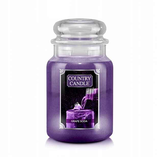 Velká svíčka Grape Soda Country Candle