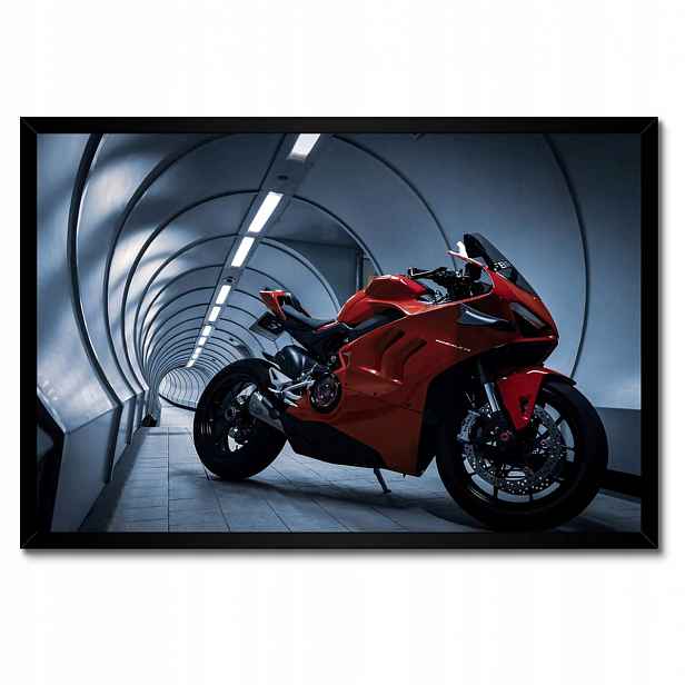 Plakáty v rámu 60x40 Červené Ducati Panigale