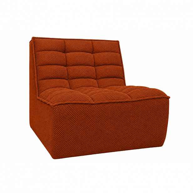 Kaiser Möbel KŘESLO, lounge křeslo, plyšová tkanina Pop, Měděná, LAZY