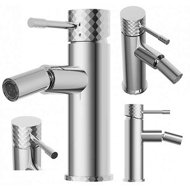 Stojánková bidetová baterie Glami s pákovým baterie, pohyblivý bidet, chrom