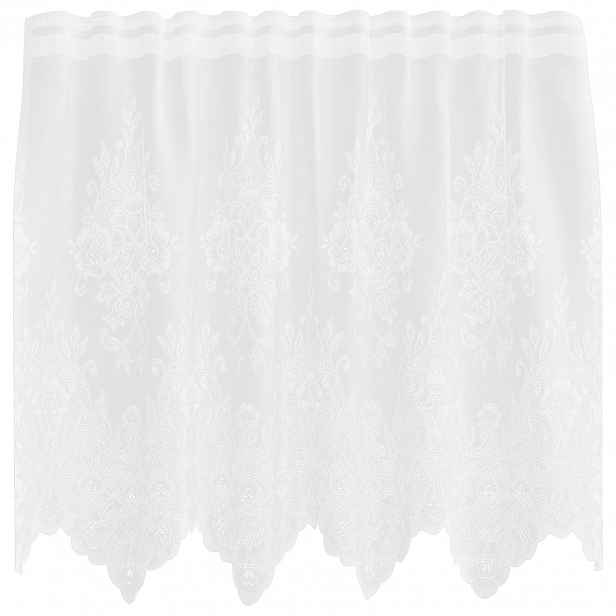 vidaXL Čipkový Závěs Bílá 80 x 150 cm Polyester