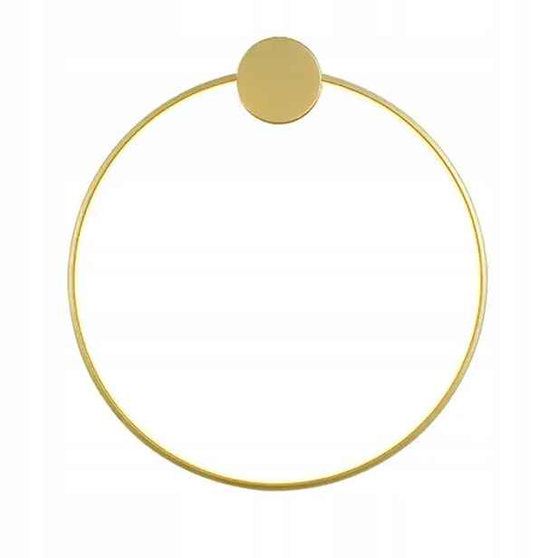 Nástěnná Lampa Led Ring Kruh 40 CM Zlatá