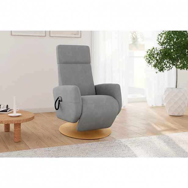 Sit & More RELAXAČNÍ KŘESLO, textil, šedá