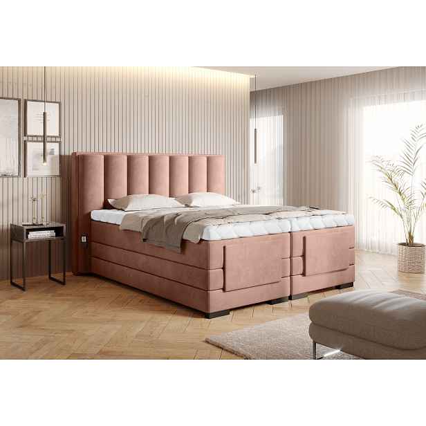 Boxspring Veros Rozměr: 160 x 200 cm, látka: Velvetmat 24