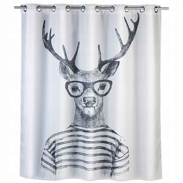 Sprchový závěs Mr Deer, textilní, 180x200 cm, Wenko