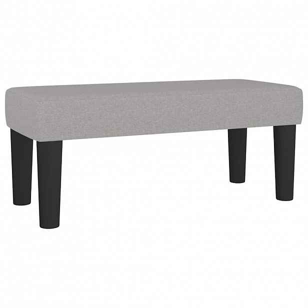 vidaXL Lavice světle šedá 70 x 30 x 30 cm textil