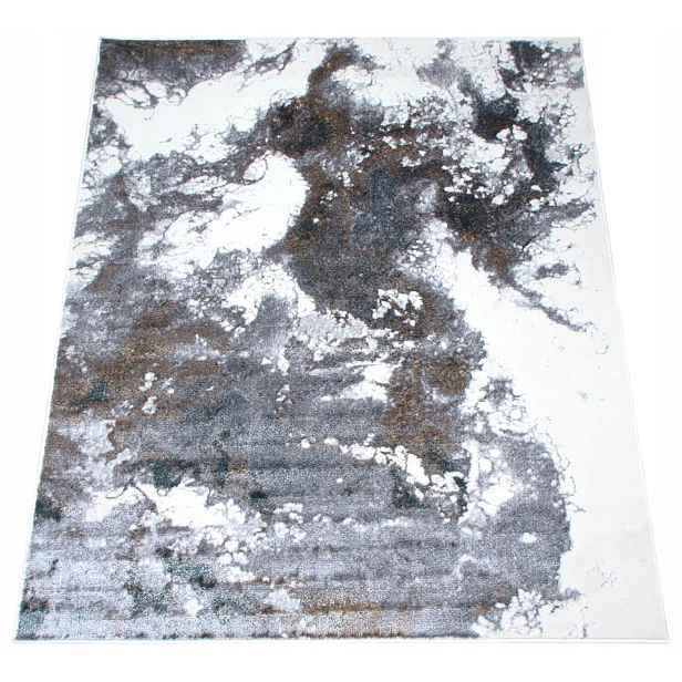 Moderní Koberec Do Obývacího Pokoje Glamour Lesklý Módní Béžový Šedý 80X150 CM