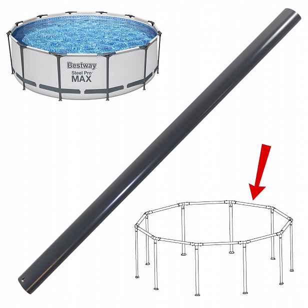 Bestway Bazénový Sloupek Horizontální Trubka Bazénu Steel Pro Max 457 cm