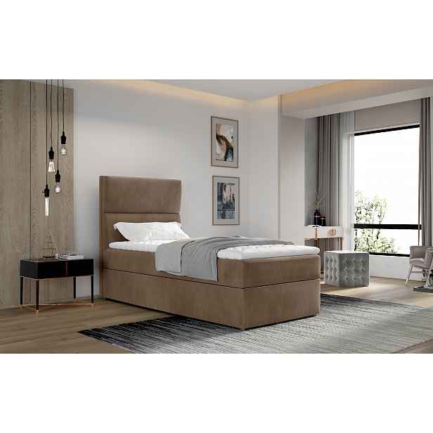 Boxspring Arco 90 Rozměr: 90 x 210 cm, látka: Monolith 09