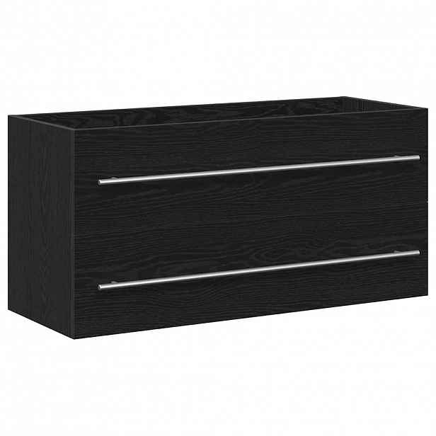 vidaXL Koupelnová skříňka pod umyvadlo, černý dub, 100 x 38,5 x 48 cm, z umělého dřeva
